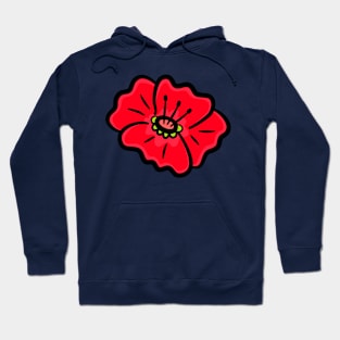 Flower Red Hoodie